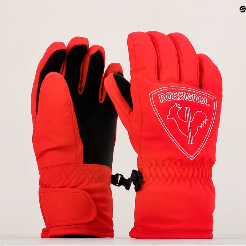 Дитячі лижні рукавички Rossignol Jr Rooster G спортивні червоні 6
