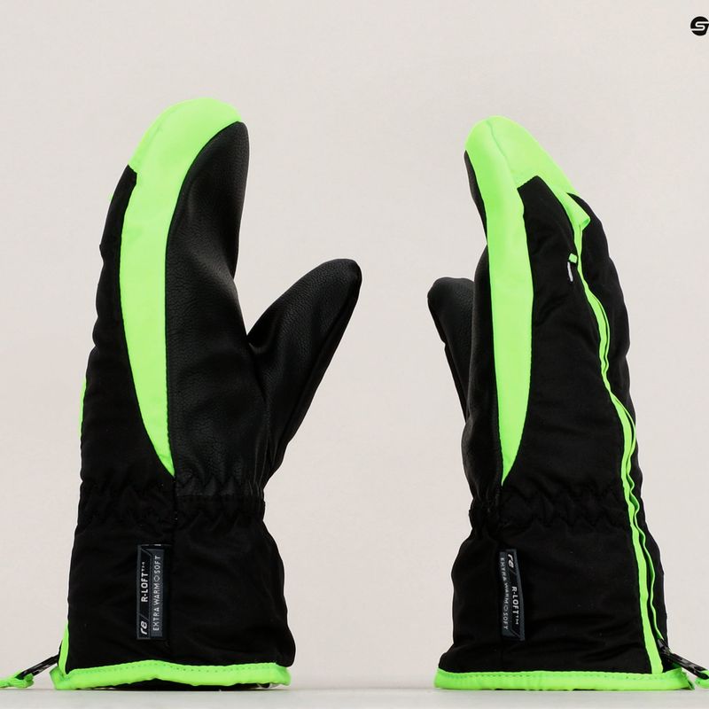 Рукавиці лижні дитячі Reusch Ben Mitten black/neon green 10