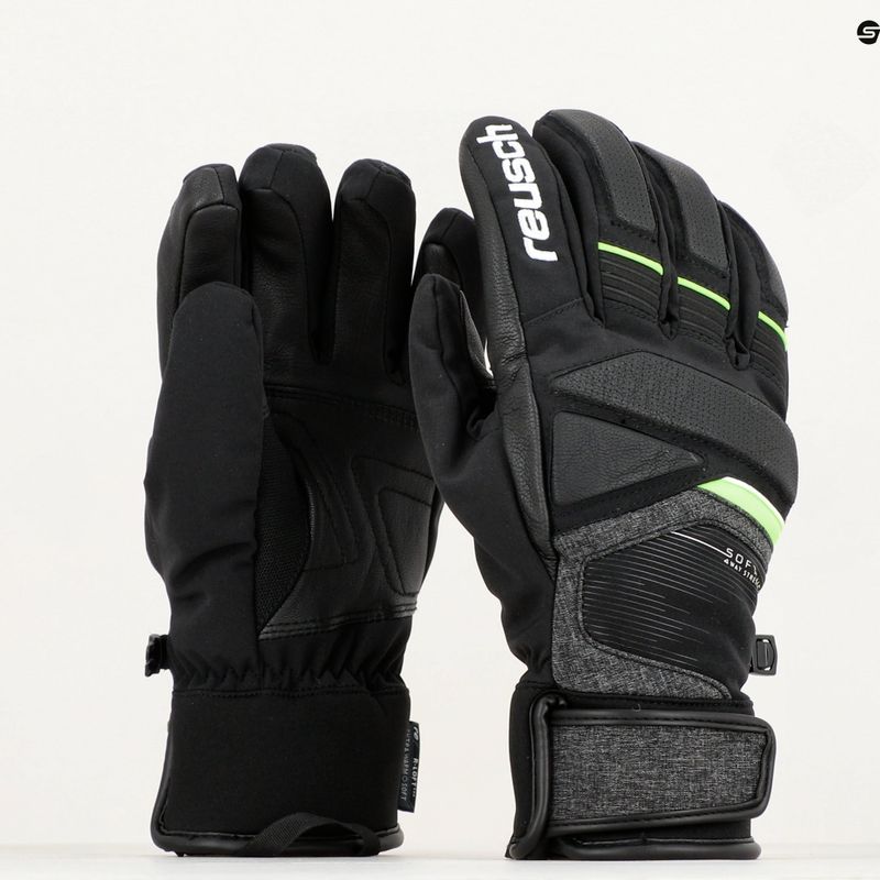 Рукавиці лижні Reusch Storm R-Tex Xt black/black melange/neon green 9