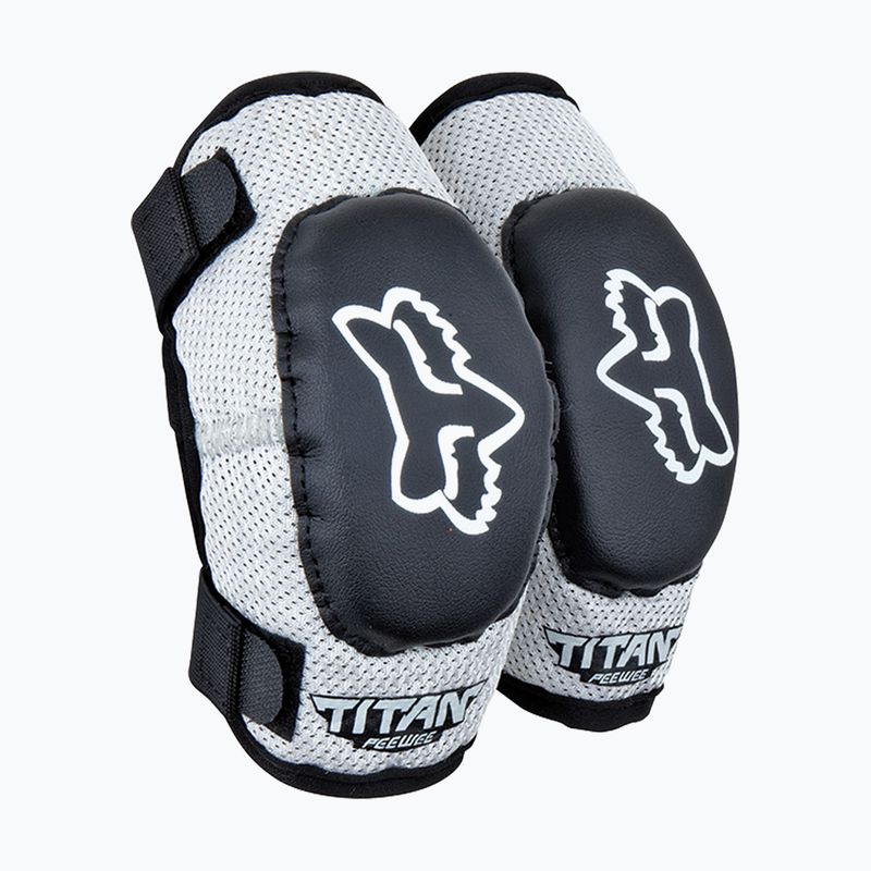 Дитячі велосипедні налокітники Fox Racing Peewee Titan Elbow Jr black/silver