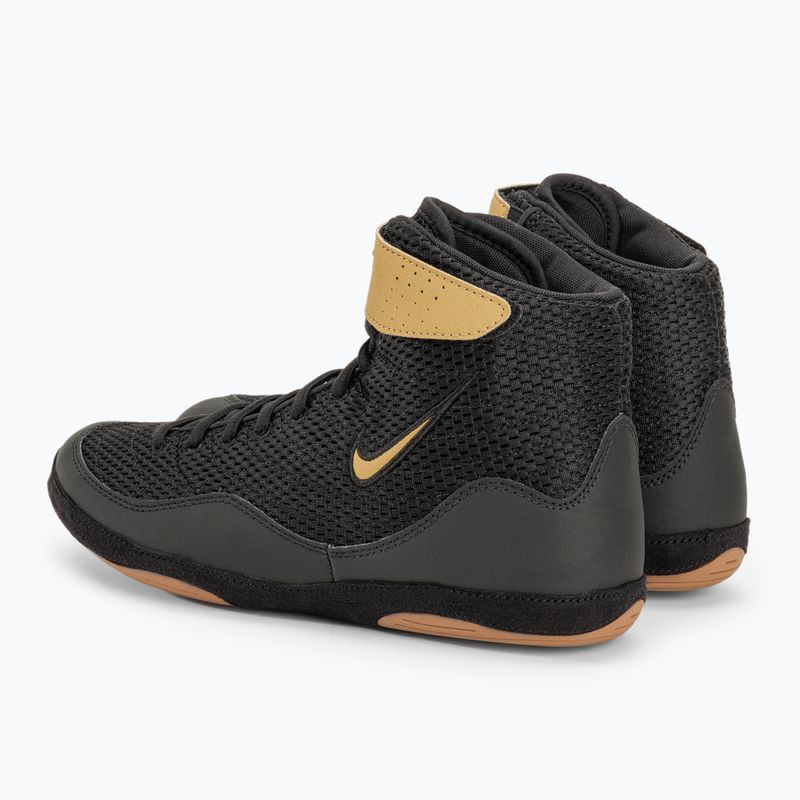 Чоловічі борцівські кросівки Nike Inflict 3 Limited Edition black/vegas gold 3