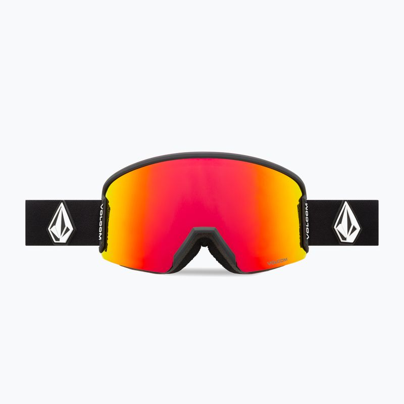 Окуляри гірськолижні Volcom Garden 2 matte black/red chrome/yellow 2