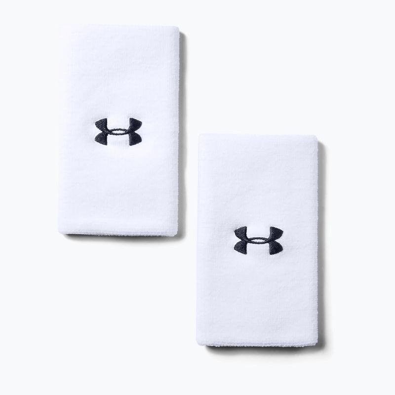 Напульсники Under Armour 6'' Performance Wristband 2 шт. white/black
