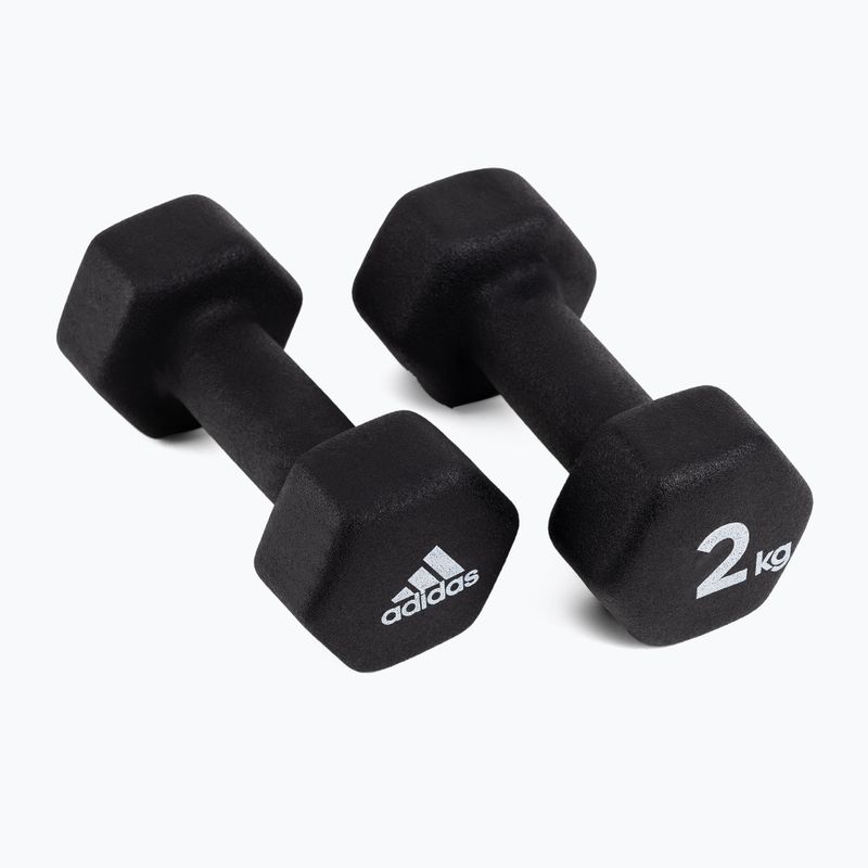 Гантелі adidas 2x2кг чорні ADWT-10002 2