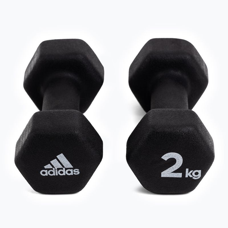 Гантелі adidas 2x2кг чорні ADWT-10002 3