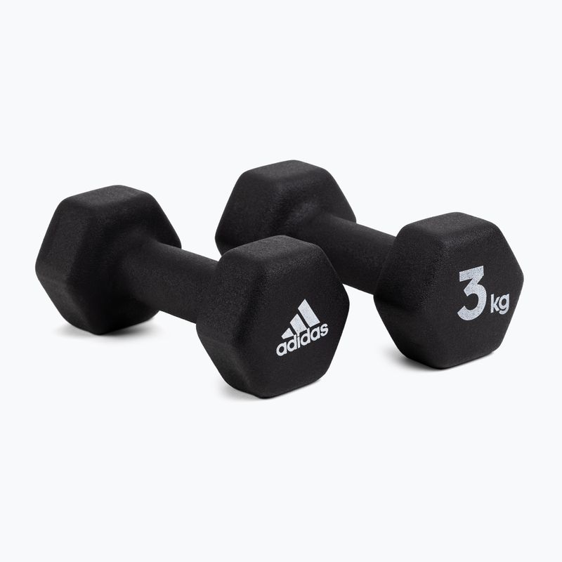 Гантелі adidas 2x3 кг чорні ADWT-10003