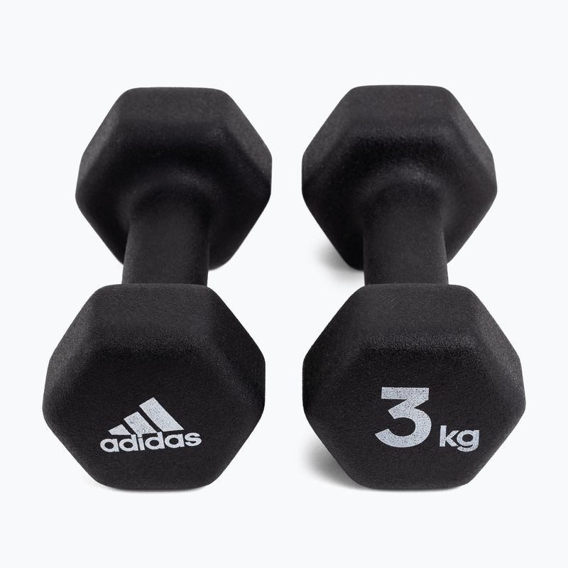 Гантелі adidas 2x3 кг чорні ADWT-10003 3