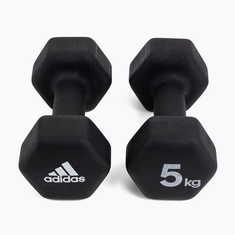 Гантелі adidas 2x5кг чорні ADWT-10005 3