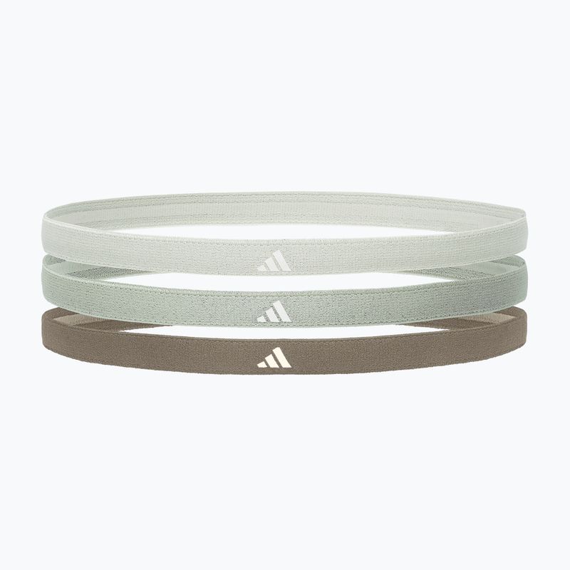 Пов'язка на голову Adidas Hairbands 3шт. linen green/silver green/olive
