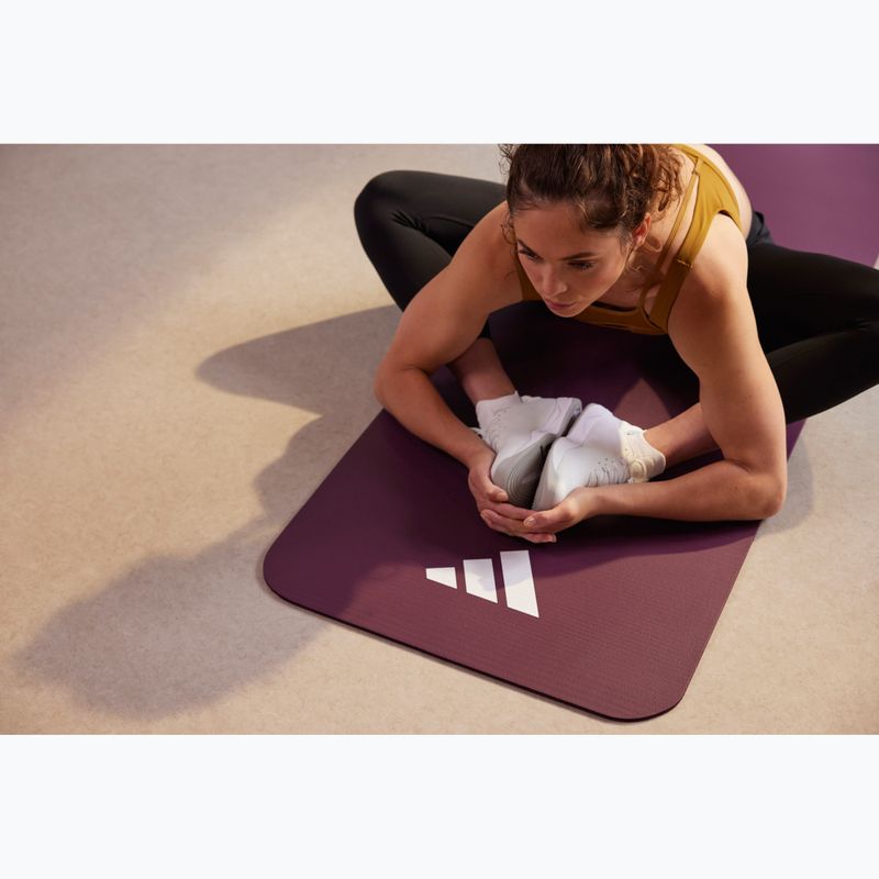 Килимок fitness adidas Fitness 7 мм maroon 8