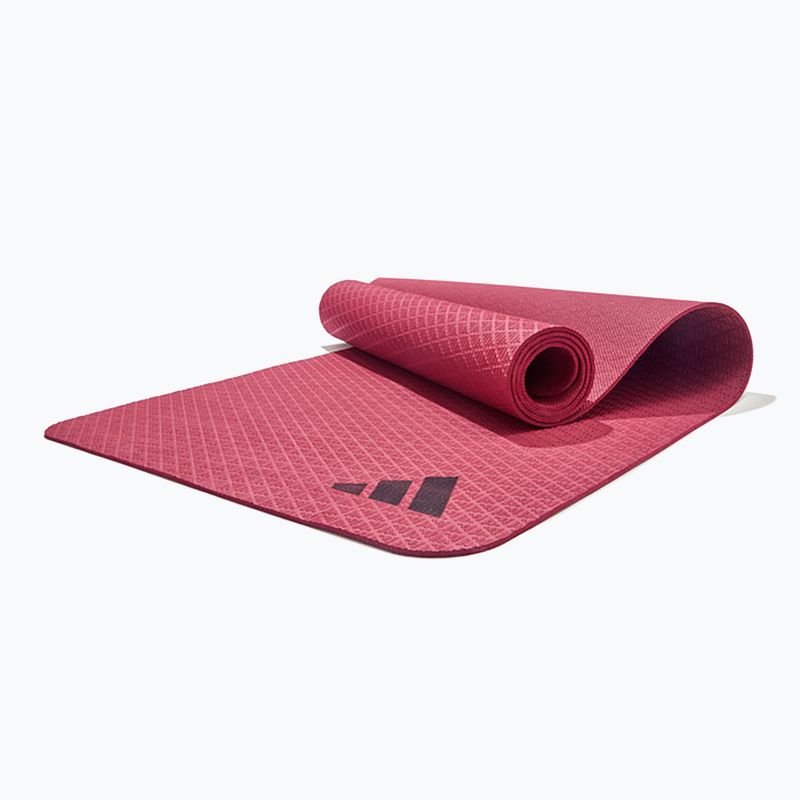 Килимок fitness adidas Yoga 4 мм collegiate burgundy 5