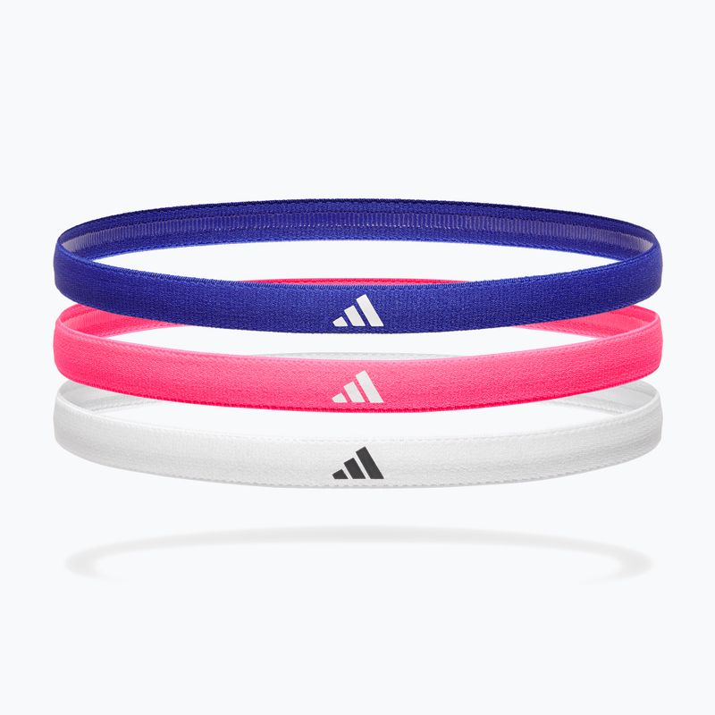 Пов'язки на голову adidas Hairbands 3 pack lucid blue/lucid pink/white