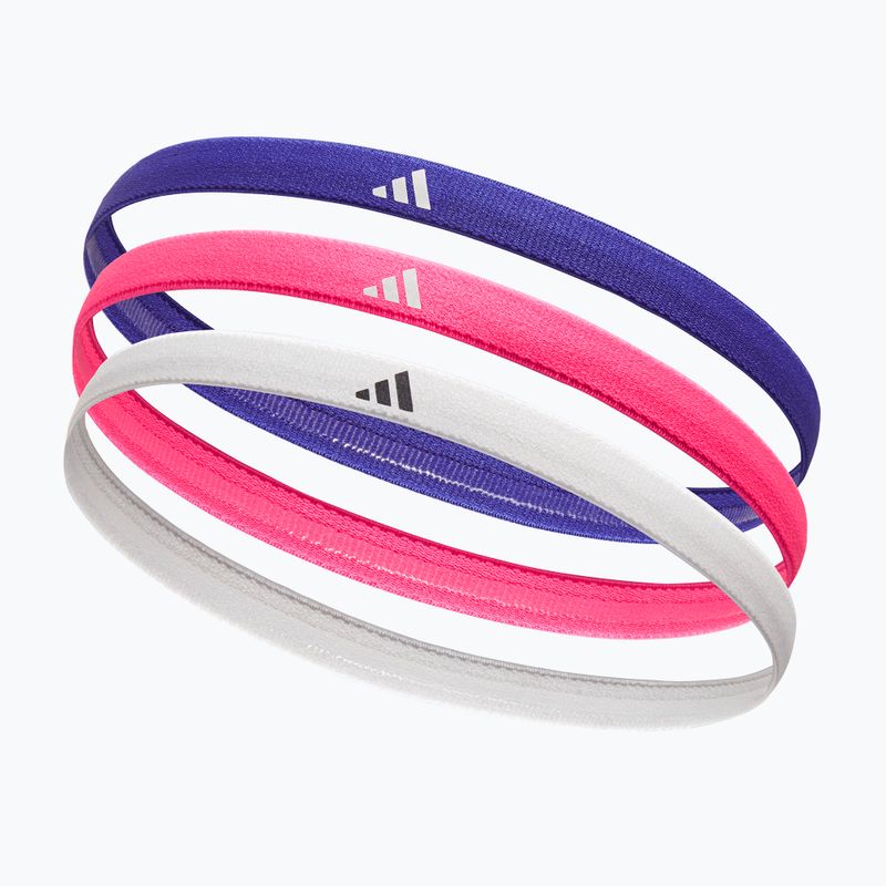 Пов'язки на голову adidas Hairbands 3 pack lucid blue/lucid pink/white 2