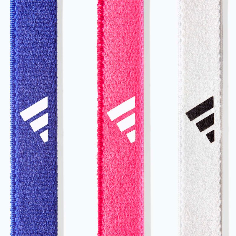Пов'язки на голову adidas Hairbands 3 pack lucid blue/lucid pink/white 3