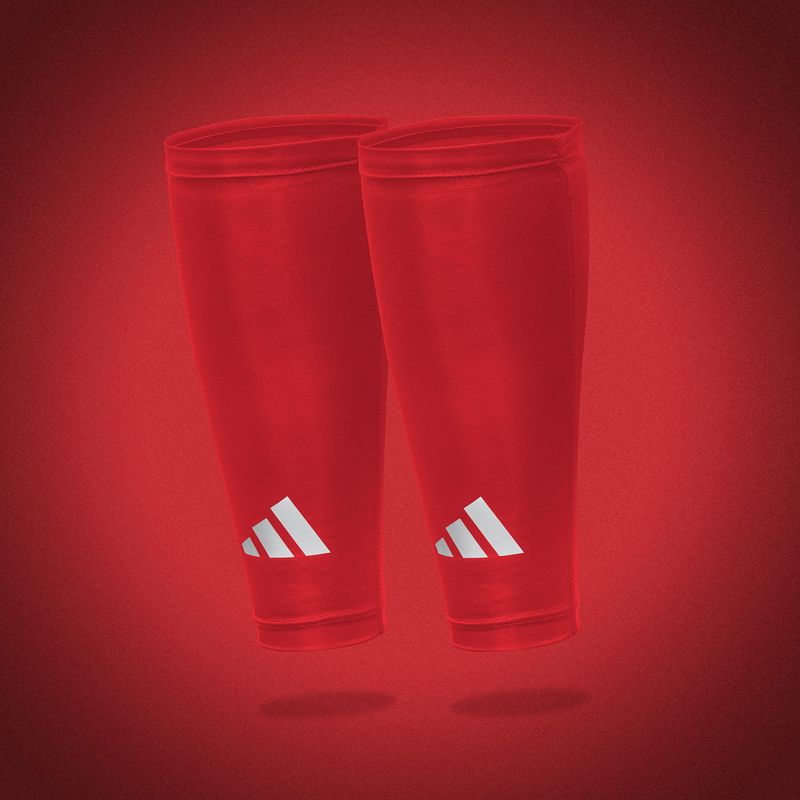 Пов'язки компресійні на гомілки adidas Climacool Compression Calf Sleeves true red 6
