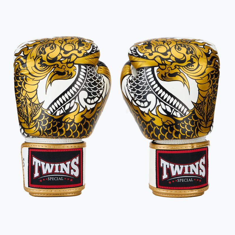 Боксерські рукавички Twins Special Fancy FBGVL3-52 білі/золоті