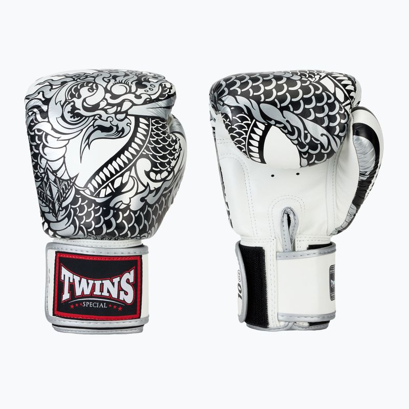 Боксерські рукавички Twins Special Fancy FBGVL3-52 білі/сріблясті 3