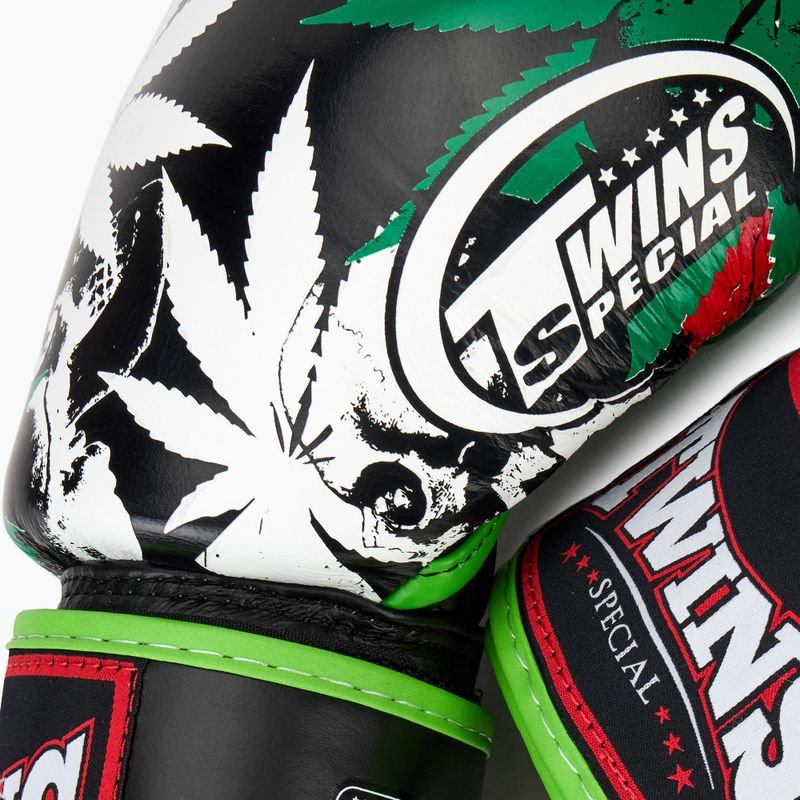 Боксерські рукавички Twins Special Fancy FBGVL3-54 Grass green/black 5