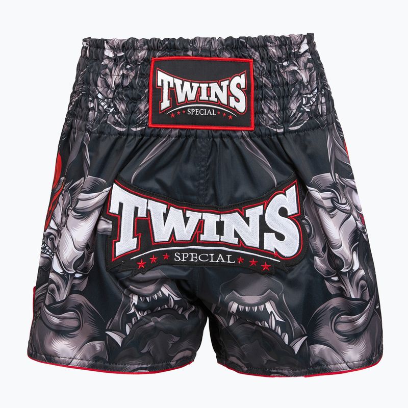 Шорти для тренувань Twins Special Muay Thai Twins Kabuki black/white/red