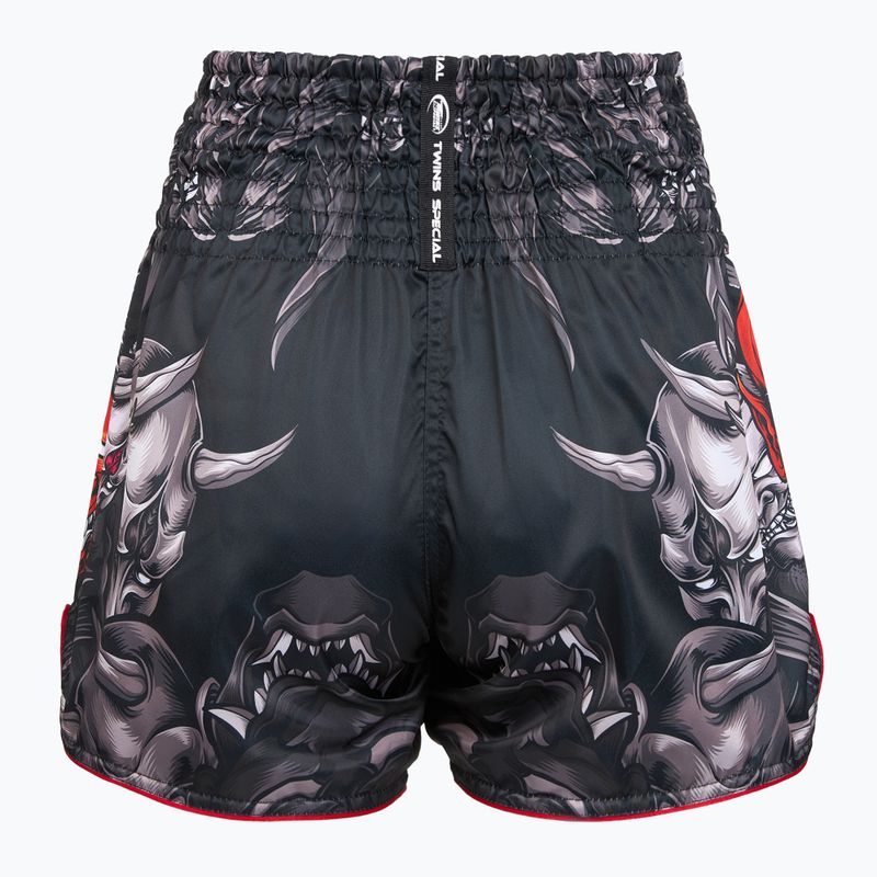 Шорти для тренувань Twins Special Muay Thai Twins Kabuki black/white/red 2