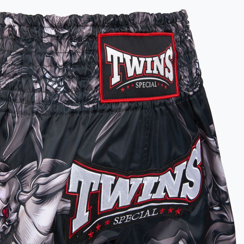 Шорти для тренувань Twins Special Muay Thai Twins Kabuki black/white/red 3