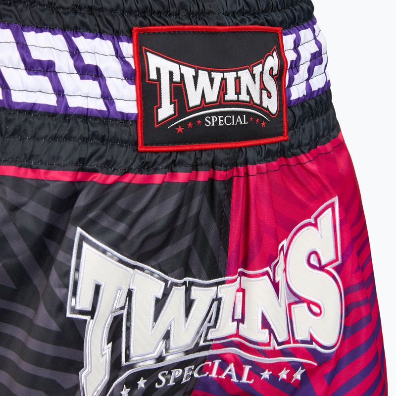 Шорти для тренувань Twins Special Muay Thai Twins Maze brown/pink/blue/white 3