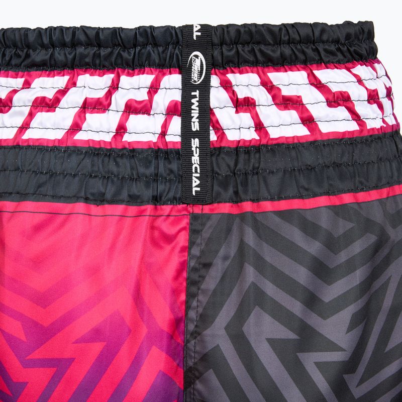 Шорти для тренувань Twins Special Muay Thai Twins Maze brown/pink/blue/white 4