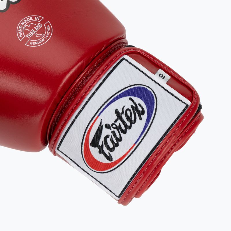 Боксерські рукавички Fairtex Universal "Tight-Fit" Design червоні 6