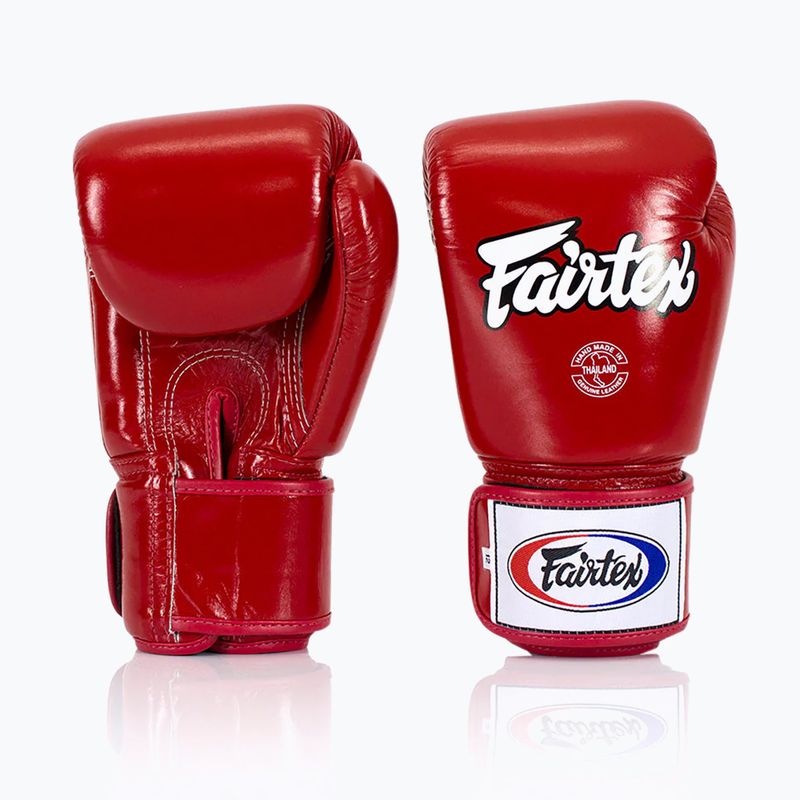 Боксерські рукавички Fairtex Universal "Tight-Fit" Design червоні