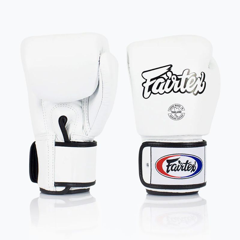 Боксерські рукавички Fairtex Universal "Tight-Fit" Design білі