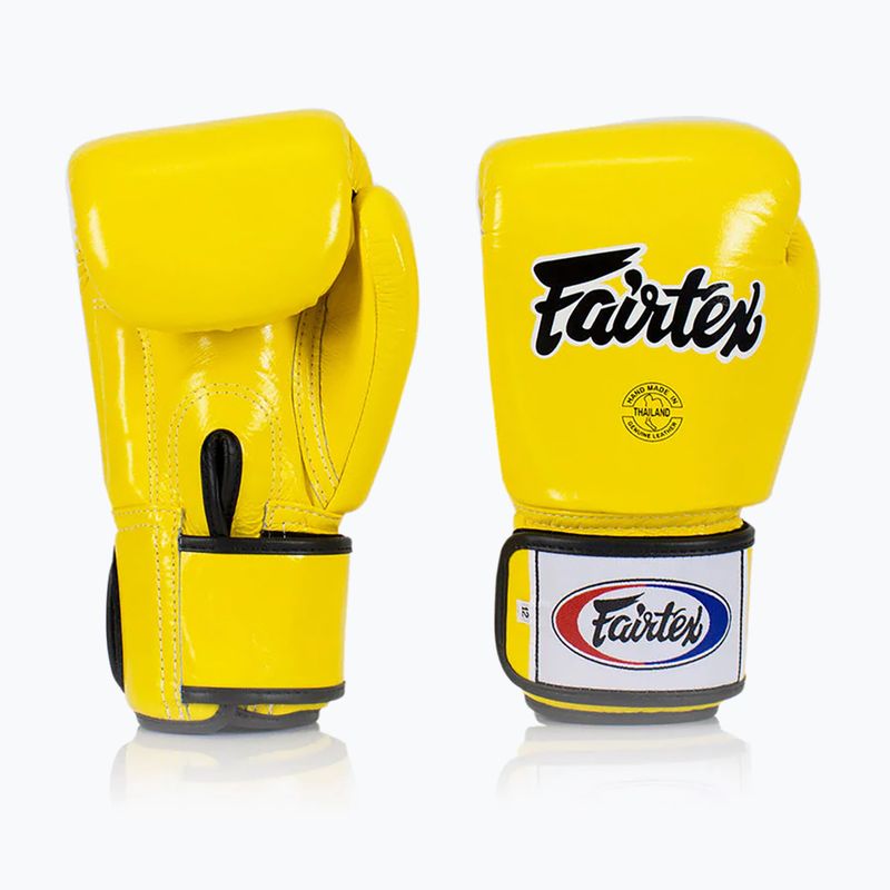 Боксерські рукавички Fairtex Universal "Tight-Fit" Design жовті