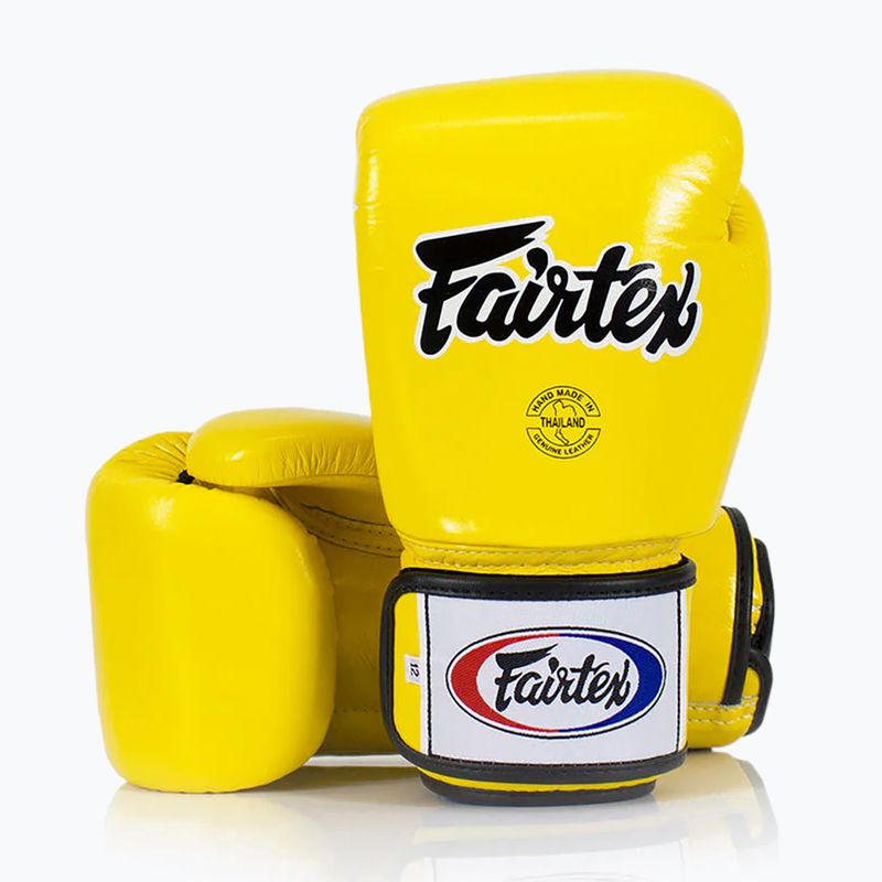 Боксерські рукавички Fairtex Universal "Tight-Fit" Design жовті 2