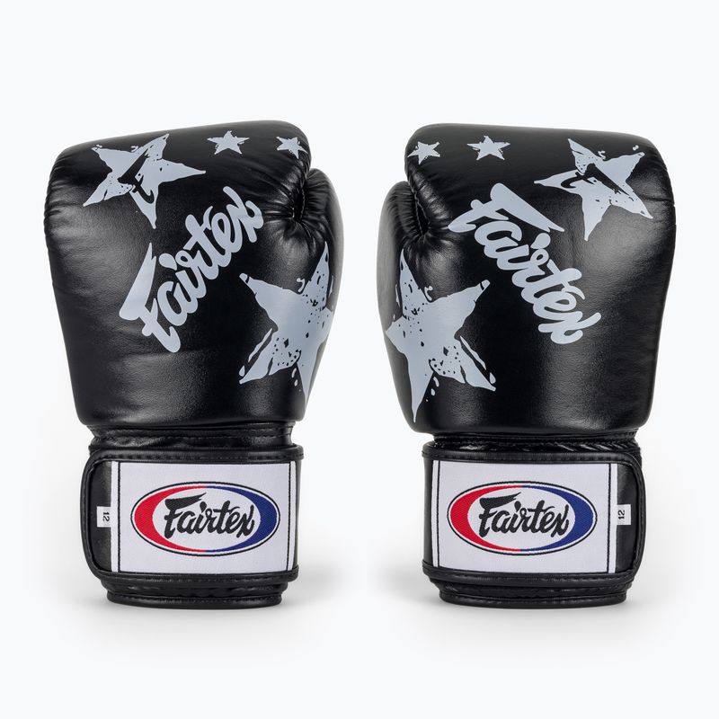 Боксерські рукавички Fairtex "Tight-Fit" Design-Nation Prints Collection чорні 2