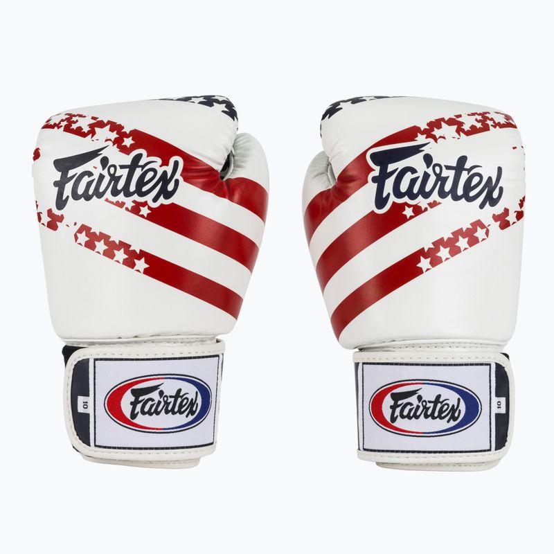 Боксерські рукавички Fairtex Universal "Tight-Fit" Design USA білі 2