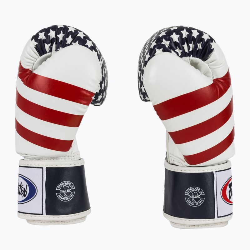 Боксерські рукавички Fairtex Universal "Tight-Fit" Design USA білі 4