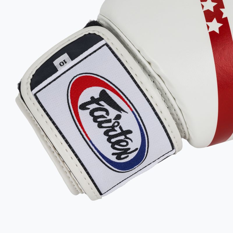 Боксерські рукавички Fairtex Universal "Tight-Fit" Design USA білі 6