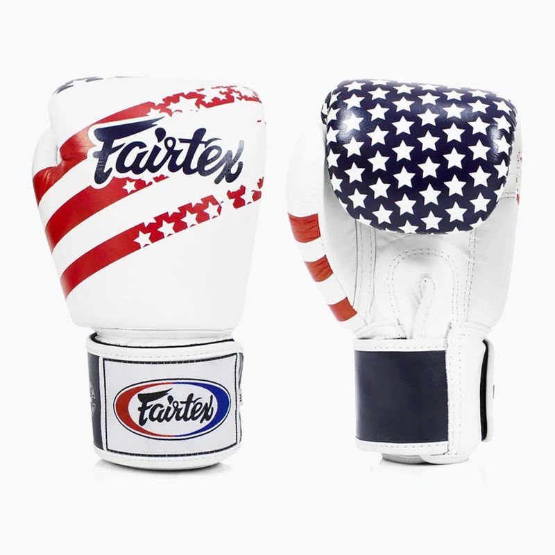 Боксерські рукавички Fairtex Universal "Tight-Fit" Design USA білі