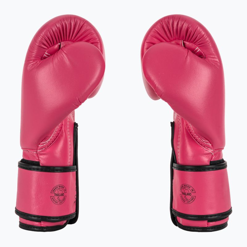 Рукавички на босу ногу з мікрофібри Fairtex рожеві/чорні 4