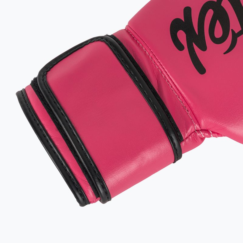 Рукавички на босу ногу з мікрофібри Fairtex рожеві/чорні 6