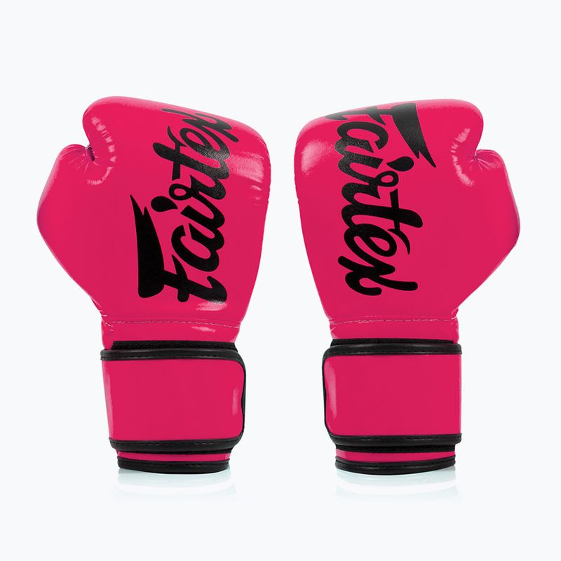 Рукавички на босу ногу з мікрофібри Fairtex рожеві/чорні