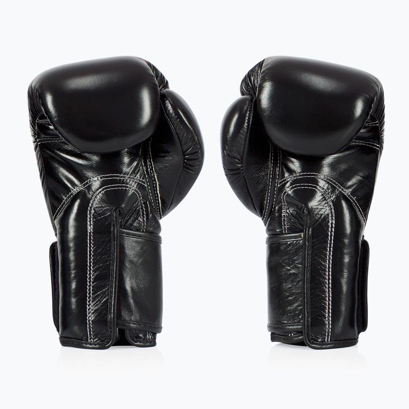 Боксерські рукавички Fairtex Super Sparring - закритий великий палець чорні 2