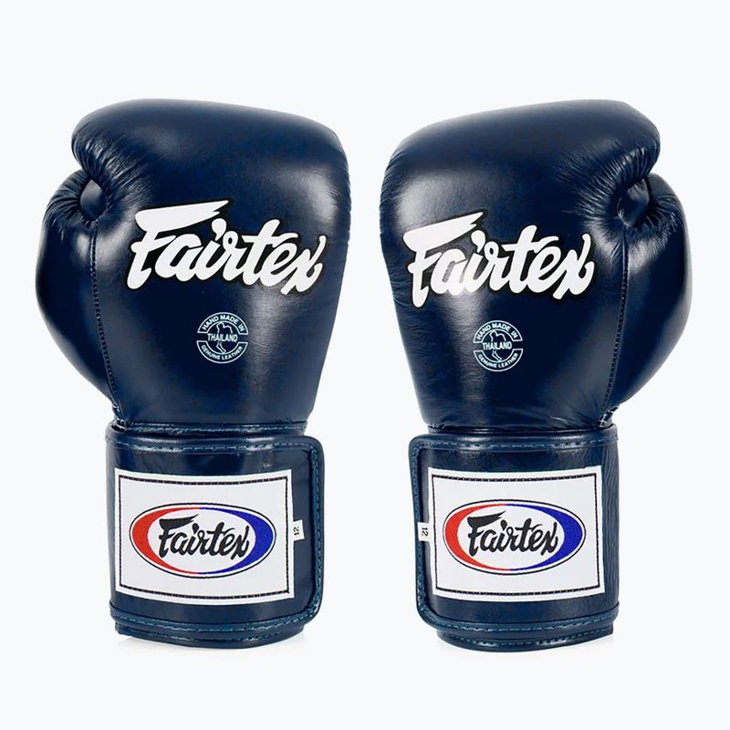 Боксерські рукавички Fairtex Super Sparring - закритий великий палець сині