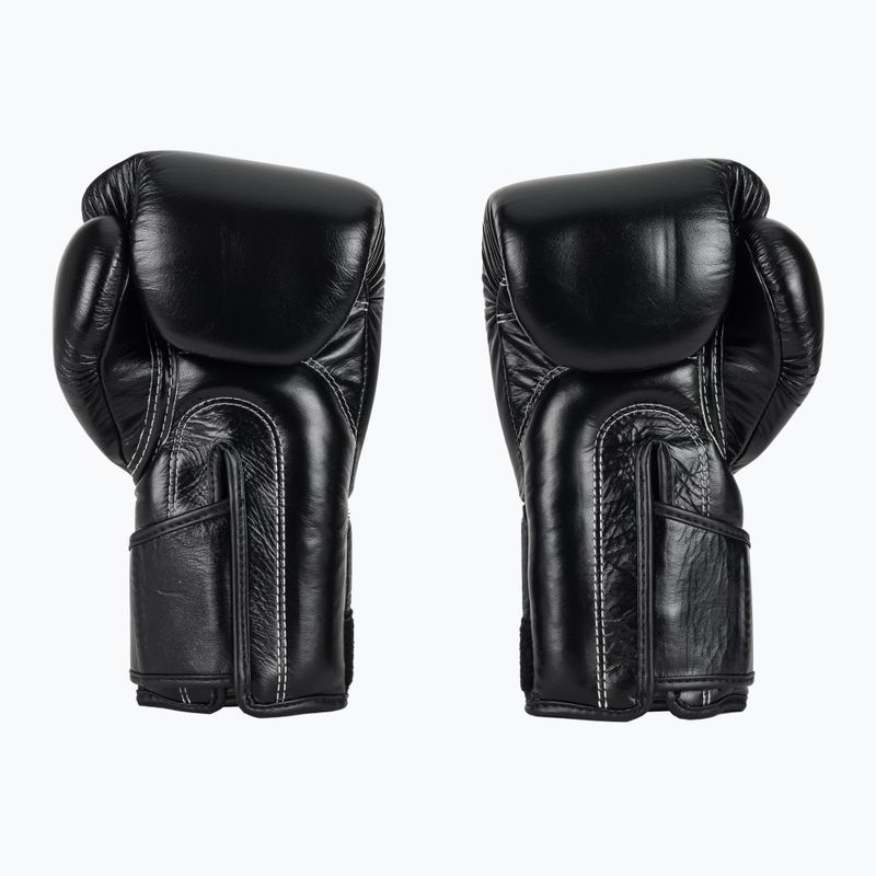 Стильні кутові спаринг-боксерські рукавички Fairtex - закритий великий палець чорні 3