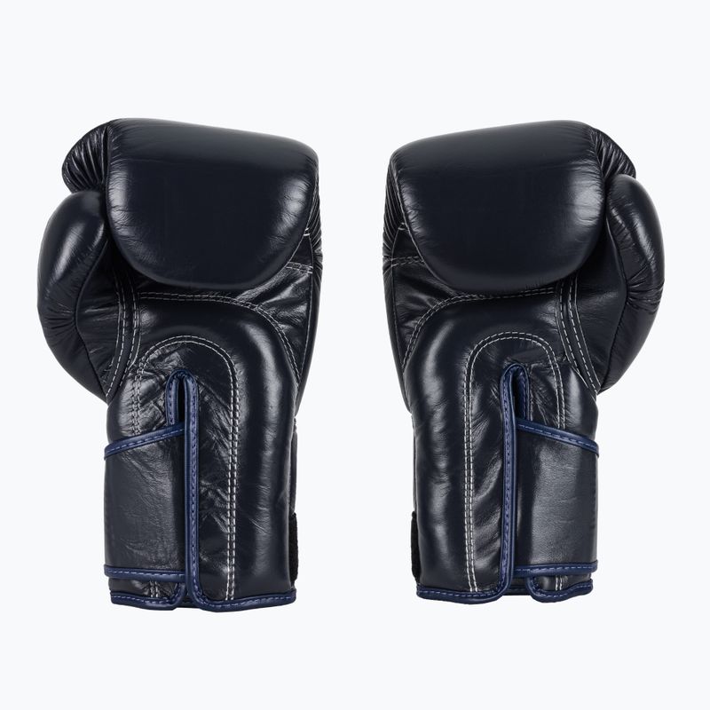 Стильні кутові спаринг-боксерські рукавички Fairtex - закритий великий палець сині 3