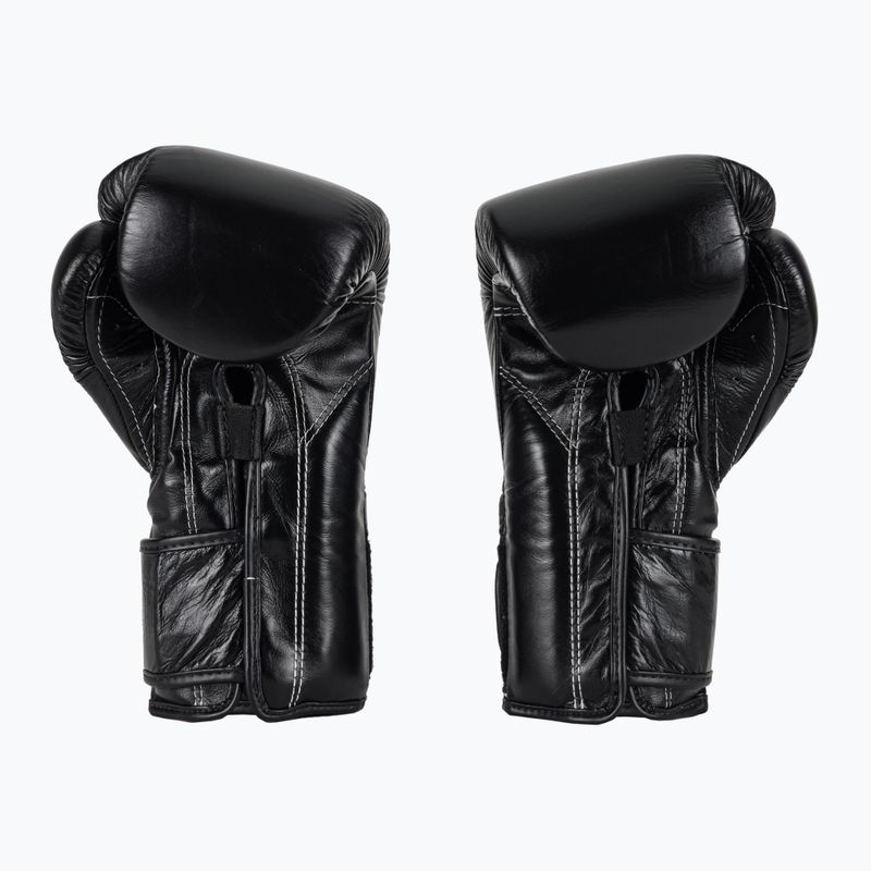 Боксерські рукавички Fairtex Heavy Hitter в мексиканському стилі чорні 3