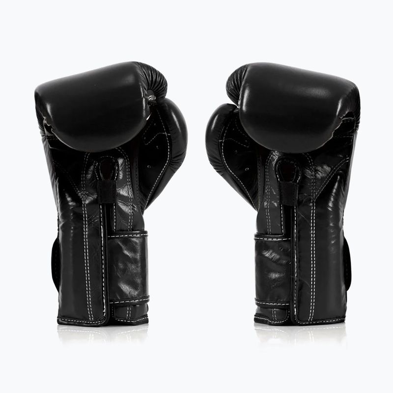 Боксерські рукавички Fairtex Heavy Hitter в мексиканському стилі чорні 2
