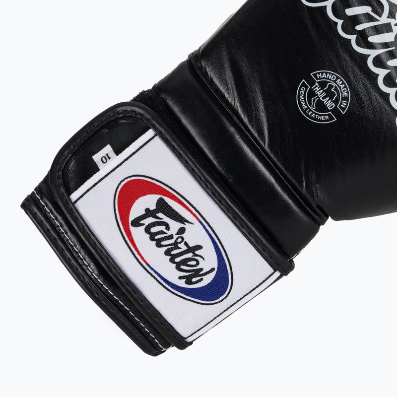 Боксерські рукавички Fairtex Heavy Hitter в мексиканському стилі чорно-жовті 6
