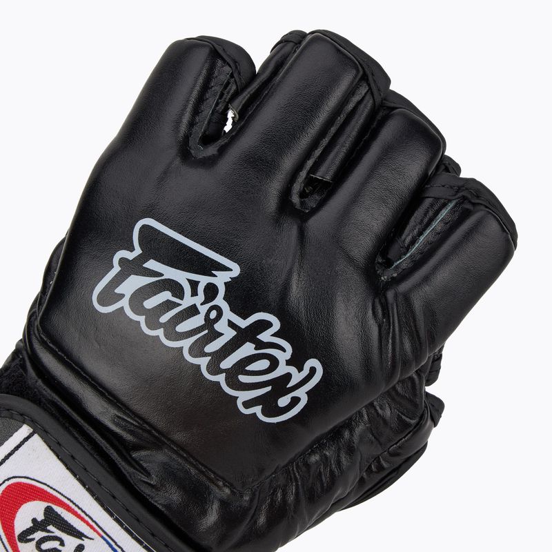Рукавички ММА Fairtex "Open Thumb Loop" чорні з відкритою петлею для великого пальця 5