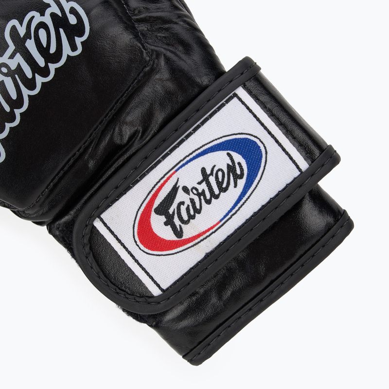 Рукавички ММА Fairtex "Open Thumb Loop" чорні з відкритою петлею для великого пальця 6
