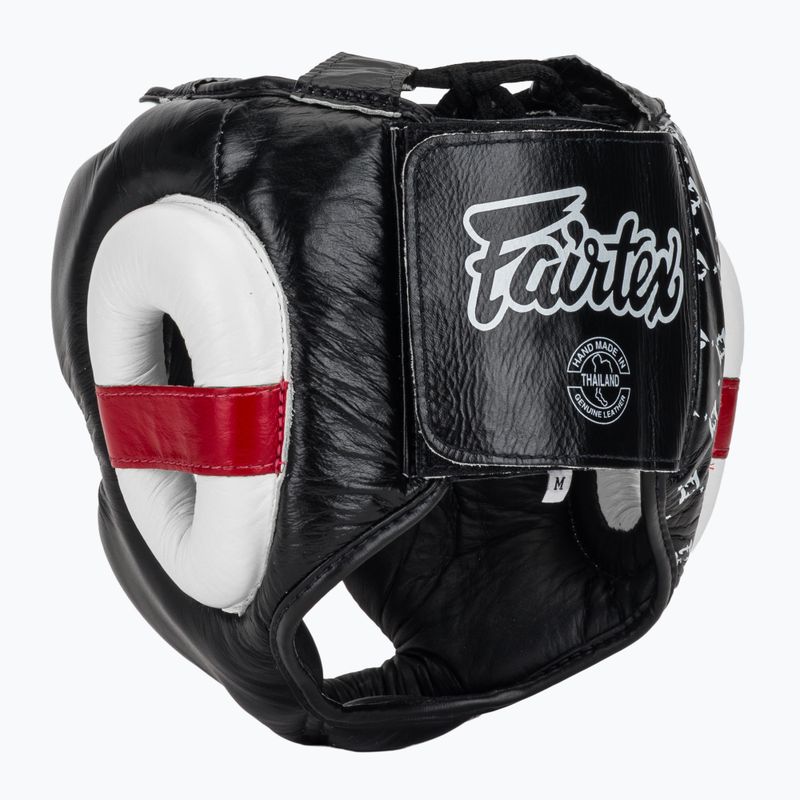 Боксерський шолом Fairtex Super Sparring чорний/білий 3